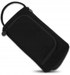  Háromrekeszes tolltartó Multifunkcionális tasak ceruzákhoz, filctollakhoz, kozmetikumokhoz (Czarny Piórnik Saszetka Kosmetyczka Uchwyt)