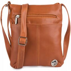 Beltimore Bőr kézitáska kis postás táska könnyű női camel Beltimore (A33camel)