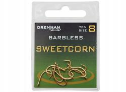 Drennan szakáll nélküli horog Sweetcorn Barbless, 10-es méret (69-025-010)