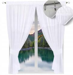 NOW-ART Kész függöny balkonra 230x400 sima függönyök voile függöny nappaliba (230x400 NOWA)