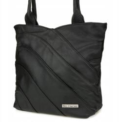 Beltimore Bőr kézitáska Női válltáska nagy klasszikus elegáns Beltimore (L38black)