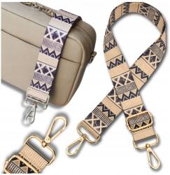 EdiBazzar Öv állítható széles kézitáska táska bézs erős öv vastag hosszú (5905204480533)