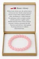  Zenko Természetes rózsakvarc karkötő - a szeretet és a harmónia köve (T1)