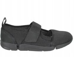 Clarks Tri Amelia női balerina cipő, fekete, textil, tépőzáras, 36-os méret (261493574)