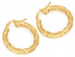 Lovrin Női fülbevaló 925-ös ezüstből, fényes karika, divatos 23mm, 3.10g, elegáns (62501666)