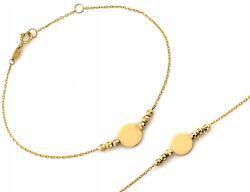 Lovrin Arany Karkötő Celeb Kerek Medállal, Láncos, 375 9k, súly 1.00g Ajándékba (60978966)