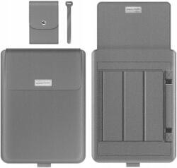  iPCA Laptop Tok Állvány Funkcióval, Vízálló Bőr, 16/17" Szürke (B0B6BK4Z9L)