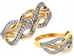 Lovrin Arany gyűrű cirkónia kövekkel díszítve r20 14k 2.80g női (62097622)