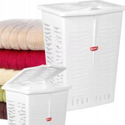 BranQ 42L-es Szabadon Álló Fehér Szennyestartó Kosár Légáteresztő, Organizer (1403)