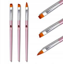 Bionessa Ecsetkészlet gél , akril, akrilgél Szintetikus Sörték rose gold (5904873489106)