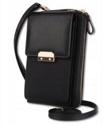 EdiBazzar Fekete borítéktáska Telefon Tárca Tok (TOREBKA LISTONOSZKA KOPERTÓWKA SASZETKA)