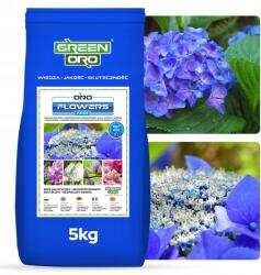 Green Oro Tápoldat Hortenziákhoz, Rododendronokhoz, Áfonyához, Azáleákhoz, Magnóliákhoz 5kg 100 napra (Nawóz do Hortensji Rododendronów Borówki 5kg)