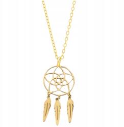 EdiBazzar Arany női nyaklánc, sebészeti acél, álomfogó, finom, aranyozott (Naszyjnik złoty stal chirurgiczna damski)
