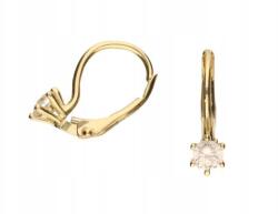 Lovrin Arany fülbevaló 585 finom, foglalt cirkóniákkal 1, 2 modern minta 14k (Lovrin 74106)