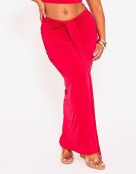 Prettylittlething Piros Klasszikus Fodros Maxi Szoknya Prettylittlething 50