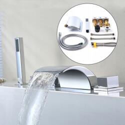 Led vízeséses kádtöltő csaptelep, 5-lyukú szett (8050265959850)