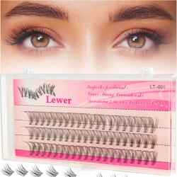 Lewer Szempillák Lewer Szempilla Csomók Selyem Természetes 13mm (Pink-13mm)