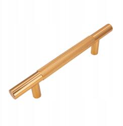 B&B Bútorfogantyú, bordázott korlát, 96 mm, arany színű, fém szekrényfogantyú (U109 L96 ZL)