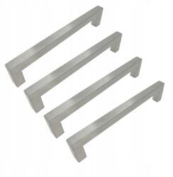 B&B 4 x Klasszikus bútorfogantyú 192 mm ezüst színű Fém szekrényfogantyú (Z4 U102 L192 BS)