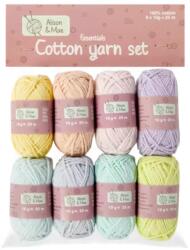 Alison & Mae Fonal Fonal Mini Fonal Készlet Horgoláshoz 8 Darab 25 m 10 g (26823)