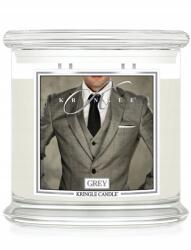 Kringle Candle Grey Kringle Candle nagy gyertya XL befőttes üveg (907g) 4 kanóccal (0174-00336)
