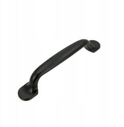 B&B Fekete bútorfogantyú 96 mm-es fém fogantyú konyhaszekrényhez, bútorokhoz (U104 L96 CZ)