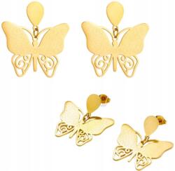 EdiBazzar Aranyozott, Sebészi Acél Fülbevaló, Arany Színű