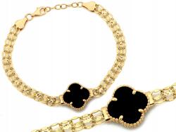 Lovrin Arany 585 karkötő fekete virággal és ónixcal 6.57g 18-as méret (62098068)