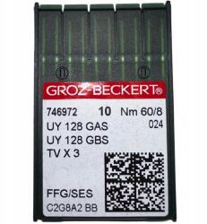Groz-Beckert Tűk Varrógépekhez Groz Beckert Renderkához Golyós UY128GAS 60/8SES (UY128GAS 60/10 SES)
