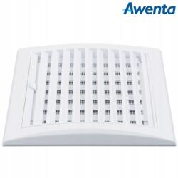 Maan Awenta Luna szellőzőrács zsaluziával, fehér, 14 x 14 cm TL2 (4088)