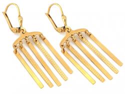 Lovrin Arany fülbevaló nőknek 585 fényes, divatos mintával (61572601)