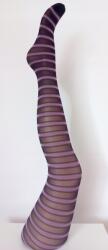 PREDA Fantáziadús olasz harisnyanadrág 20 den fekete rózsaszín csíkos méret2 (5908256862)