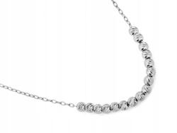 Lovrin Ezüst 925 nyaklánc gyémántcsiszolású golyókkal, 2.38g, 44 cm ajándéknak is kiváló (60206440)