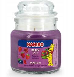 HARIBO illatgyertya üvegben Berry Mix 85 g Erdei gyümölcsös gumicukor illat (4260725363507)