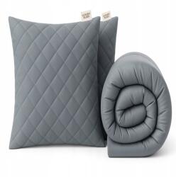 Strefa Spania Téli szett: Meleg szürke paplan 140x200 2 db párna 70x80 Ősz-Tél (ZEST-SZA-140X200+2X70X80 l)