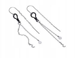 Lovrin Ezüst fülbevaló 925 szív és méhsejt mintával 1, 74g divatos ajándék ötlet (Lovrin 46125)