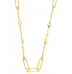 Lovrin Arany nyaklánc 585 ovális medálokkal és rögökkel láncon, ajándékba 14K