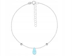 Lovrin Ezüst 925 karkötő könnycsepp alakú topázzal díszítve, divatos ajándék