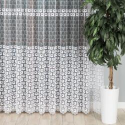 Markizeta Hímzett függöny 280cm magas, fehér, csillogó (810437/020/001/000280/1)