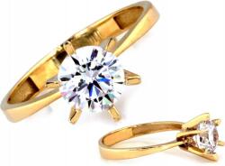 Lovrin Arany gyűrű 375 eljegyzési nagy, központi cirkónia kővel, 13-as méret