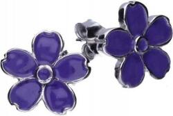 Lovrin Ezüst fülbevaló 925 lila virágokkal 1, 50g eredeti női ajándék (Lovrin 47404)