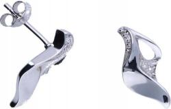 Lovrin Ezüst 925-ös fülbevaló stekkeres (stiftes) zárral, cirkónia kövekkel, 2, 20g, egyedi mintával, ajándéknak is kiváló (Lovrin 46763)