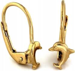 Lovrin Arany fülbevaló 585 sima angol delfin 14kt elegáns minta ajándékba (43794087)