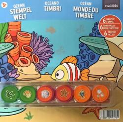Crelando Kreatív füzet és bélyegzők gyerekeknek, 3+ éves kortól, Tengeri Világ (4052916193761)