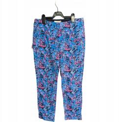 Boden Női Kényelmes, Stílusos Nadrág, Kék és Rózsaszín Virágmintás, 42-es Méret (UB000243)