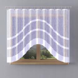 Wisan Gyönyörű finom jacquard függöny fehér csíkos Melanie 300x145cm (AWA14800)
