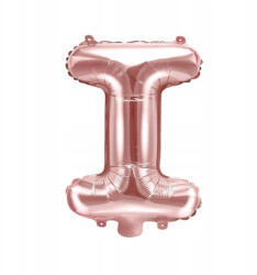  Fólia Lufi "I" Betű Rózsaszín 43 cm x 25 cm
