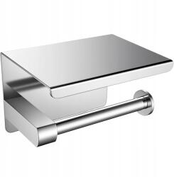 Ezüst WC-papír tartó WC-polc csavarokkal Akasztó (5905884012758)