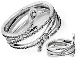 Lovrin Ezüst kígyó gyűrű cirkóniákkal, 925-ös finomságú, 4, 97g, 17-es méret (62127157)