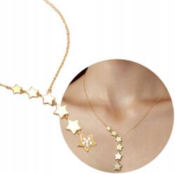  Aranyozott 18K Aranyozású Női Nyaklánc Sebészeti Acélból, Ajándék Lánc (ZŁOTY Elegancki Naszyjnik Kolia Celebrytka)